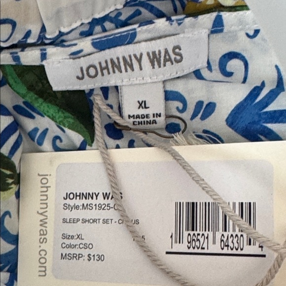 Johnny Was Citrus and Floral Sleep Set Size Large - Picture 5 of 5